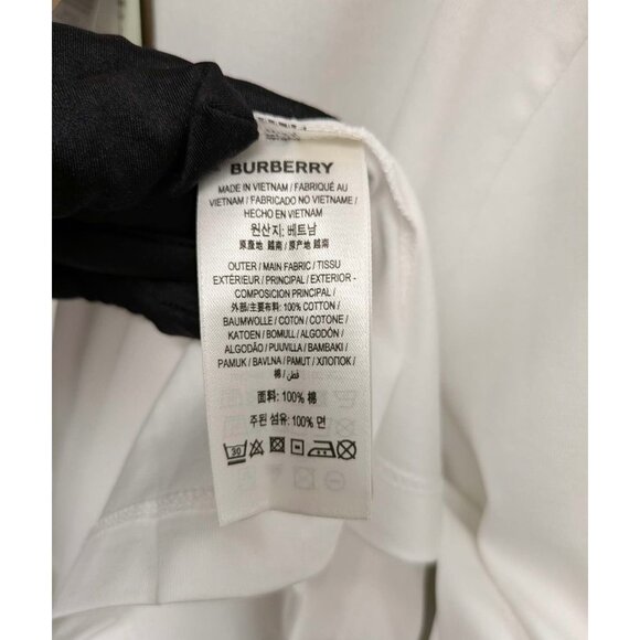 Burberry Men’s Jayson Icon Stripe Crewneck T-Shirt White XL 8078115 - Picture 5 of 7